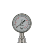 Manómetro Sanitario Winters PSQ. dial 2.5". 0/60 psi (0/4 bar). Tri-Clamp 1.5" post. 1.5%. Aprob. 3A