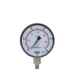 Manómetro PLP para Presión Baja: 2,5", 0-600 MBAR/MMH2O, CAJA ACERO, INT. LATÓN, 1/4" NPT POST