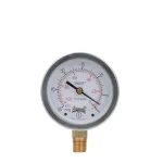 Manómetro de presión de acero inoxidable PFQ-ZR STABILIZR®: MANOMETRO PFQ-ZR STABILIZR 4" X 1/2" NPT INF 0/400 PSI / BAR