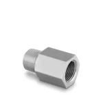 Adaptador hembra macho de Acero inox., 1/4 pulg. hembra ISO cónica x 1/4 pulg. NPT macho