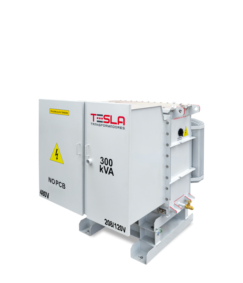 Tesla convencional serie 1.2 Transformadores en Aceite Trifásico Convencional Hasta 2000 kVA Serie 1.2/1.2 kV (baja-baja en aceite) - Imagen 1