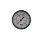 Manovacuómetro PFP, dial 4", -14,5/0/150 psi & -1/0/10 bar, 1/2" NPT Inf. 316SS, c/glicerina y vidrio seguridad